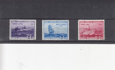 ROMANIA 1936 LP 116 PRIMA EXPOZITIE MARINAREASCA SERIE MNH foto