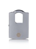 Lacat Yale High Security 50 mm cromat, cu 3 chei