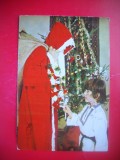 HOPCT 25117 FELICITARE MOS CRACIUN SI COPII - - ROMANIA - CIRCULATA