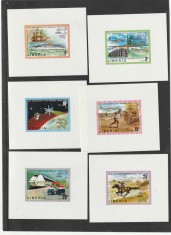 Liberia 1974-UPU,Centenar,Set 6 colite de lux,nedantelate,MNH,Scott 663-668