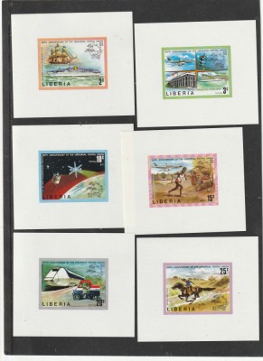 Liberia 1974-UPU,Centenar,Set 6 colite de lux,nedantelate,MNH,Scott 663-668 foto