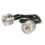 Capete ghidon motocicleta universale iluminate 12V Blue-Wings 2buc - Albastru Garage AutoRide