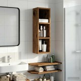 vidaXL Dulap de perete pentru baie Lemn vechi 20 x 16 x 62,5 cm 889309