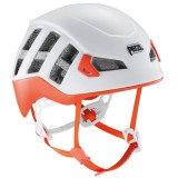 Cască Alpinism Schi Tura PETZL Meteor White/Orange (53-61cm) - Ușoară, Ventilată, Protecție Laterală