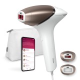 Cumpara ieftin Epilator IPL PHILIPS Lumea BRI945/00, 2 Accesorii, SenseIQ, Conectare la Aplicatie, Utilizare cu Fir, 450.000 Impulsuri, Accesoriu Corp si Fata, Alb/R