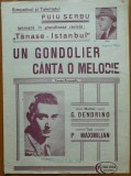 Partitura Teatrul de Revista C-tin Tanase, Tanase - Istanbul! Un gondolier