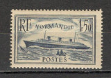Franta.1935 Vaporul de pasageri &quot;Normandie&quot; SF.22, Nestampilat