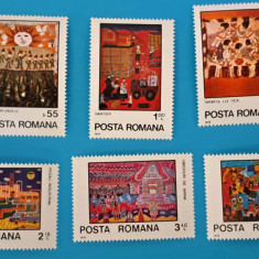 TIMBRE ROMANIA LP975/1979 -Picturi realizate de copii -Serie simplă -MNH