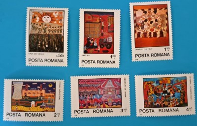 TIMBRE ROMANIA LP975/1979 -Picturi realizate de copii -Serie simplă -MNH foto