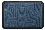 COVORAS INTRARE ANTIDERAPANT CU MARGINE CAUCIUCATA 40X60 CM, ALBASTRU, HEINNER