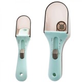 Cumpara ieftin Set 2 Lingurite Gradate Ajustabile cu Suport - Masurare Precisa pentru Gatit si Coacere, Oem