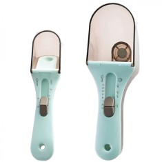 Set 2 Lingurite Gradate Ajustabile cu Suport - Masurare Precisa pentru Gatit si Coacere