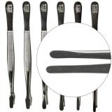 Cumpara ieftin Penseta pentru timbre cu varful drept ascutit de 120 mm si 155 mm nichelata sau aurie Nichelata - 120mm