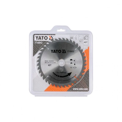 Disc circular lemn 200 x 30 x 3.2 mm cu 40 dinti Yato YT-60652 foto