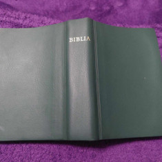 BIBLIA-Sfanta SCRIPTURA-Vechiul si noului testament,coperti vinil verzi,vintage