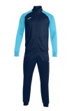 Trening Barbati Joma Academy IV Turcoaz, Set 2 Piese: Geaca Fermoar + Pantaloni Lung Elastici, Logo Imprimat