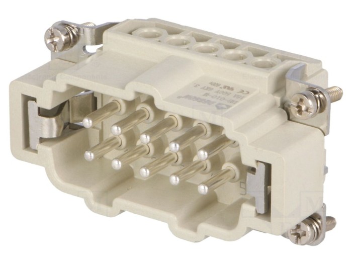 Conector HDC 10P 16A Tată