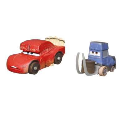 CARS3 SET 2 MASINUTE METALICE CAVE FULGER MCQUEEN SI PITSTOPOSAURUS foto