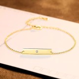 Cumpara ieftin Bratara Din Argint --PLACUTA-- Placata Aur ARG57C, Argintboutique