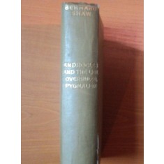 ANDROCLES AND THE LION OVERRULED, PYGMALION de BERNARD SHAW 1916
