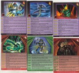 Bnk jc Bakugan - lot 6 carduri