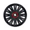 Set 4 Capace Roti pentru Skoda Nou Alb-Negru, model Active Black Cu Inel Rosu, R14, SKODA