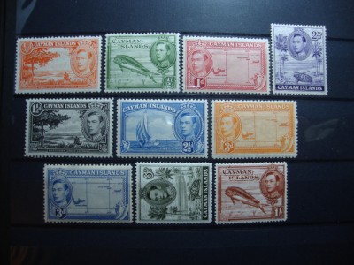 CAYMAN ISLANDS GEORGE VI MH/MNH foto
