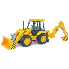 Jucarie Utilaj Bruder Tractor JCB 4CX cu Incarcator Frontal ?i Lama, BR02428 foto