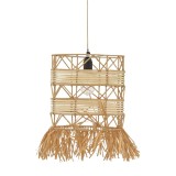 Cumpara ieftin Lustra Crossio E27 natural 30x30x110 cm