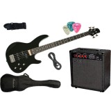 Set chitara electrica bass Santander BG1209 PJ Hy-X-AMP BA-30