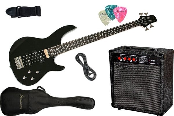 Set chitara electrica bass Santander BG1209 PJ Hy-X-AMP BA-30