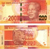 Bancnota Africa de Sud 200 Rand (2014) - P142b UNC ( vezi descriere )