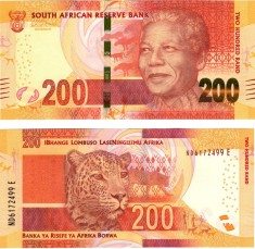 Bancnota Africa de Sud 200 Rand (2014) - P142b UNC ( vezi descriere )