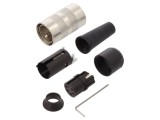 Conector M16 mamă, 5 pini, 6A, 100V, terminal cu şurub