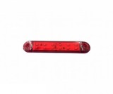 Lampa Gabarit LED Rosie 12V 24V, 12 LED-uri, 130mm, Utilitare, Camioane, Remorca, Autobuz, IP66