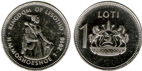 Lesotho 2010 - 1 loti UNC