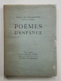 POEMES D&#039;ENFANCE, ANNA DE BRANCOVAN - PARIS, 1928