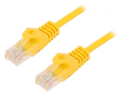 Patch Cord Ethernet UTP Cat5e 1.5m Galben foto