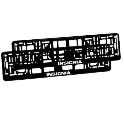 Set 2 suporturi numar inmatriculare personalizat-Insignia foto
