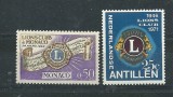 ANTILELE OLANDEZE/MONACO &ndash; LIONS CLUB, serii MNH, S2, Nestampilat