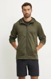 Puma bluză trening Train All Day barbati, culoarea verde, cu glugă, neted