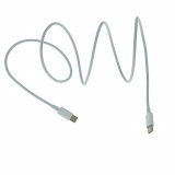 Cablu cu conectori USB-C tata la USB-C tata, pentru incarcare pana la 18W, lungime 100cm, alb
