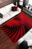 Covor Modern, Kolibri Spiral , Diferite Dimensiuni, Rosu - 200x300 cm