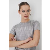 Medicine tricou femei, culoarea argintiu