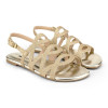 Sandale Fete Little Me Gold Glitter 36 EU, Auriu, BIBI Shoes