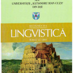 Analele Stiintifice ale Universitatii "Alexandru Ioan Cuza" - Sectiunea III e - Lingvistica Tomul LV / 2009 - 127626