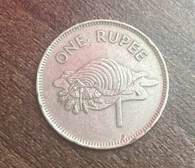 C50 - Moneda foarte veche - Seychelles - 1 rupee - 1982 foto