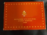 Vatican PROOF 2008 - set complet de la 1 cent la 2 euro + medalie comemorativă