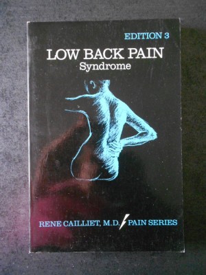 RENE CAILLIET - LOW BACK PAIN SYNDROME foto