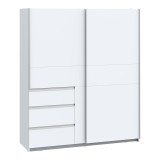 Dulap cu 2 usi Gotion alb melamina 170.5x61x200.5 cm